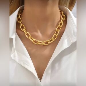 Gold Tone Chain Necklace